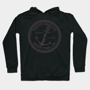 North Shields, River Tyne Anchor Design Hoodie